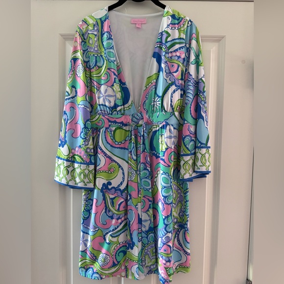 Lilly Pulitzer Tropez Tunic Dress SZ M Multi Conch Republic Engineered - Picture 5 of 14
